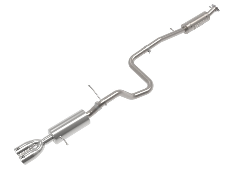 aFe Takeda Series 2 1/2in 304 SS Cat-Back 14-19 Ford Fiesta L4-1.6L (t) w/Polished Tip - 49-33140-P