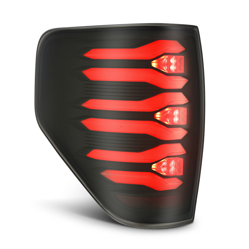 AlphaRex 09-14 Ford F150 LUXX LED Taillights - Black Housing - 653070
