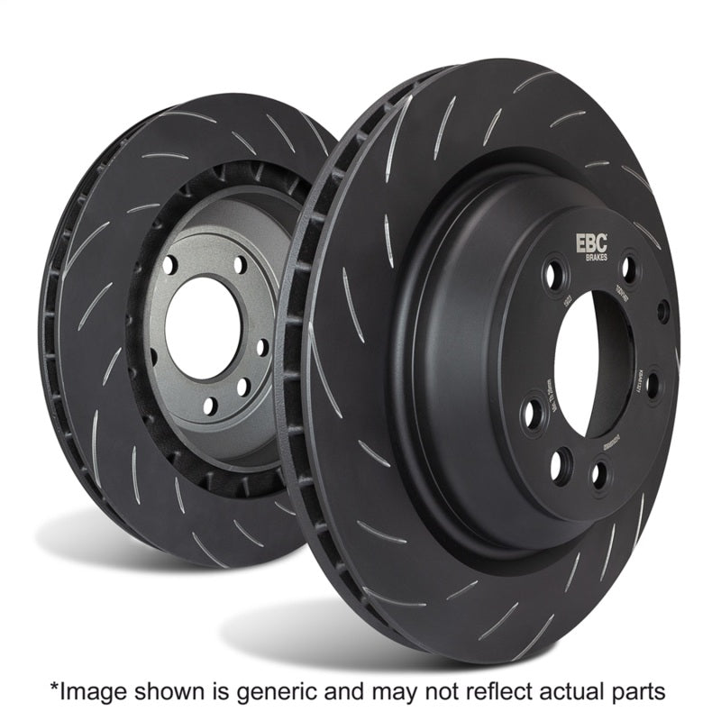 EBC Racing 2016+ Dodge Charger SRT Hellcat 6.2 Supercharged SG Series One Piece Rear Rotor Set - SG7366