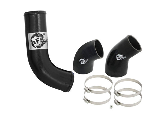 aFe BladeRunner 3in Intercooler Tube - Black Cold Side 15-16 Ford Mustang EcoBoost L4-2.3L (t) - 46-20259-B