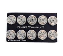 Load image into Gallery viewer, NRG M-Style Fender Washer Kit (TI Series) M6 Bolts For Plastic (Silver Wshr/Silver Scrw) - Set of 10 - FW-300SS
