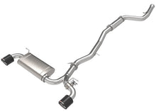 Load image into Gallery viewer, aFe POWER Takeda 2021 Toyota Supra 2.0L (t) 2.5in-3in 304 SS CB Exhaust w/ Carbon Tips - 49-36050-C