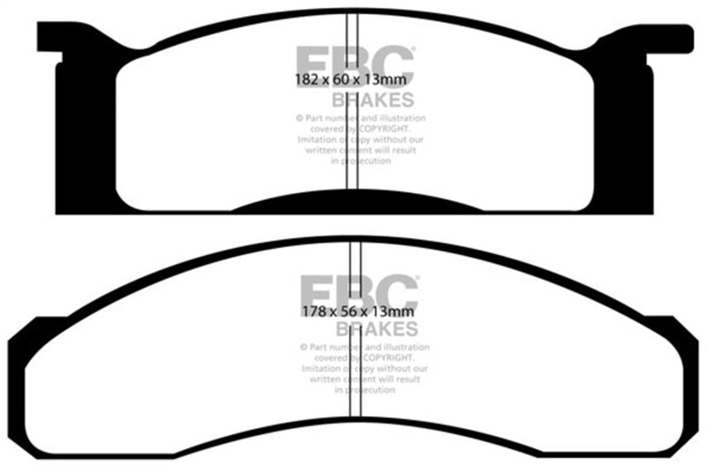 EBC 70 Ford Fairlane 4.1 Ultimax2 Front Brake Pads - UD034