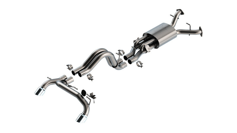 Borla 22-24 Ford Bronco Raptor V6 Turbo AT 2WD / 4WD ATAK Catback Exhaust w/ 4in Chrome Tips - 140934