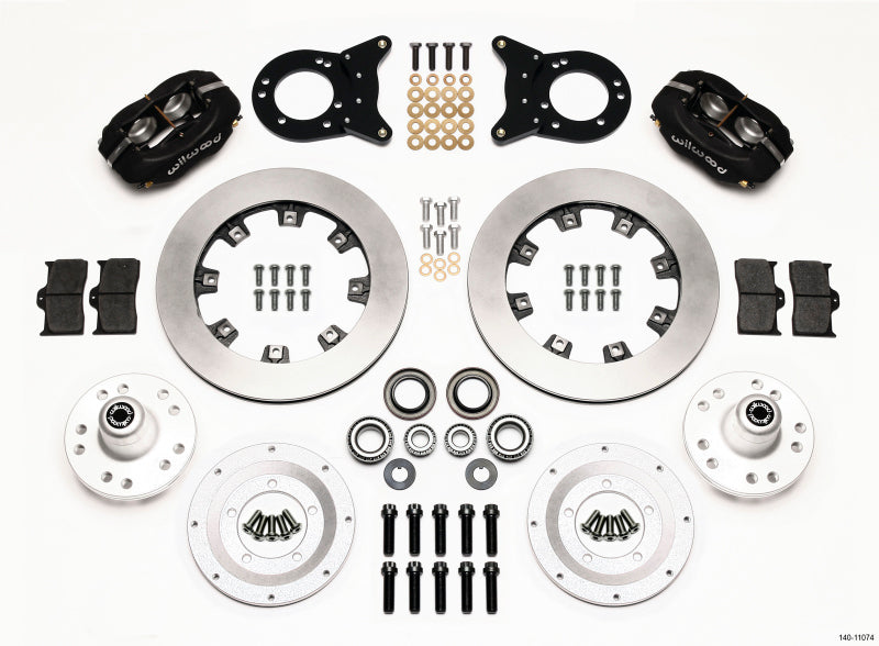 Wilwood Forged Dynalite Front Kit 12.19in 1970-1973 Mustang Disc & Drum Spindle - 140-11074