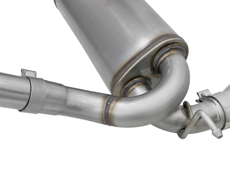 aFe Rebel Series 2.5in 409 SS Cat-Back Exhaust w/ Polished Tips 07+ Jeep Wrangler (JK) V6 3.6L/3.8L - 49-48062-P