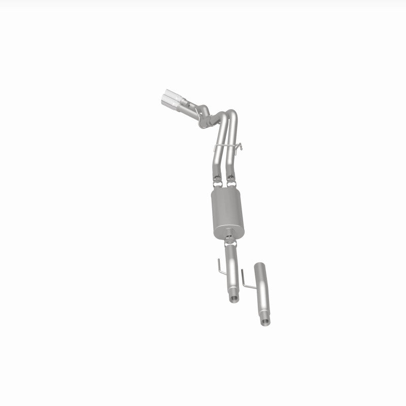 MagnaFlow 11 Ford F-150 3.7L/5.0L/6.2L SS Catback Exhaust Dual Same Side Exit w/ 3.5in SS Tips - 15461