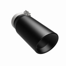 Load image into Gallery viewer, MagnaFlow Tip Stainless Black Coated Single Double Round Single Outlet 5in Dia 4in Inlet 13in L - 35240