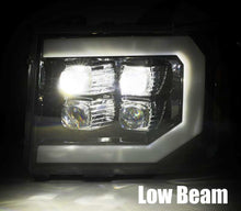 Load image into Gallery viewer, AlphaRex 07-13 GMC 1500HD NOVA LED Proj Headlights Plank - Jet Black w/Activ Light/Seq Signal/DRL