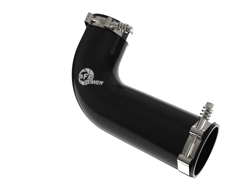 aFe 08-10 Ford Trucks V8-6.4L (td) BladeRunner 3 IN Aluminum Hot Charge Pipe - Black - 46-20079-B