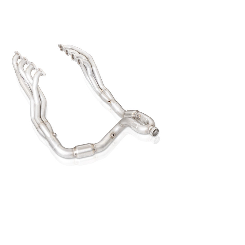 Stainless Works 2019+ Chevrolet Silverado 5.3L Catted Headers 1-7/8in Primaries 3in Leads Y-Pipe - CT19HCATY