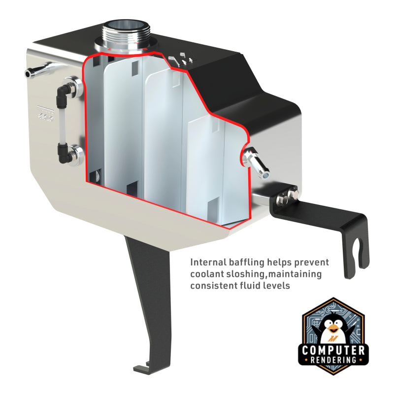 Mishimoto 11-14 Ford F-150 Aluminum Expansion Tank - Micro-Wrinkle Black - MMRT-F150-11EMWBK