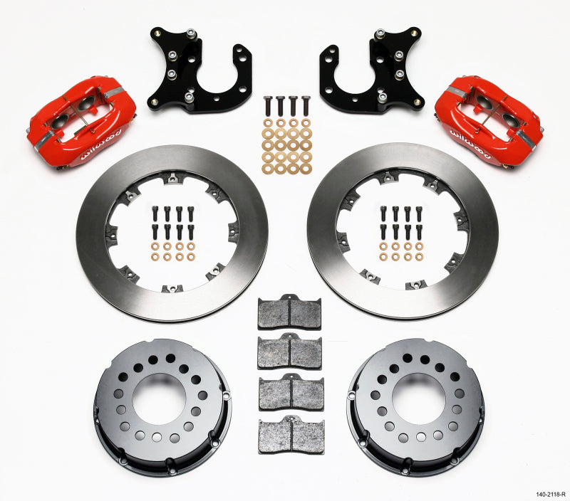 Wilwood Forged Dynalite P/S Rear Kit Red Big Ford 2.36in Offset - 140-2115-R