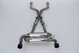 Invidia 2022+ Nissan Z 70mm Gemini Cat Back Exhaust - Rolled TI Tips - HS22N4Z7GM1RTL