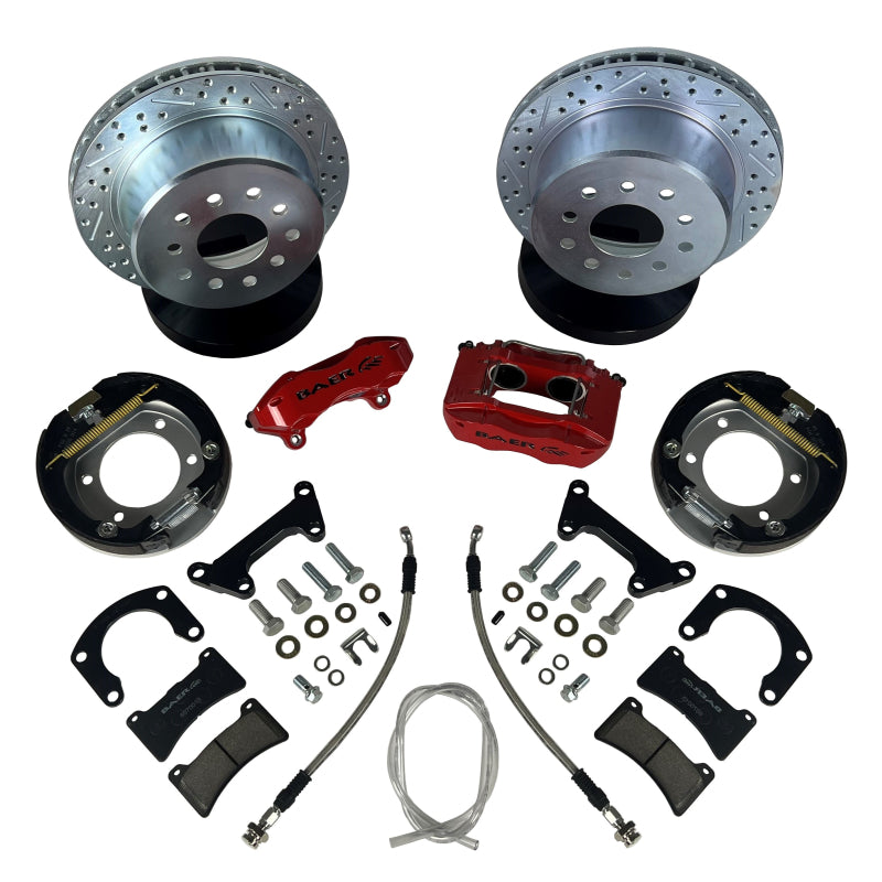 Baer Brakes Rear Ends w/ Ford 9in Torino Bearing Housing Ends 11in SS4 Rear SDZ Brake Kit - MG - 4262773MG