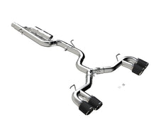 Load image into Gallery viewer, MBRP 2022 Volkswagen Golf R MK8 3in Cat-Back Quad Rear w/ Carbon Fiber Tips Valve Delete Exhaust - S46123CF