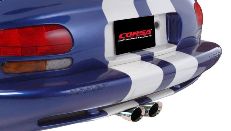 Corsa 1996-2002 Dodge Viper GTS 8.0L V10 Polished Sport Cat-Back Exhaust w/3in Inlet - 14119