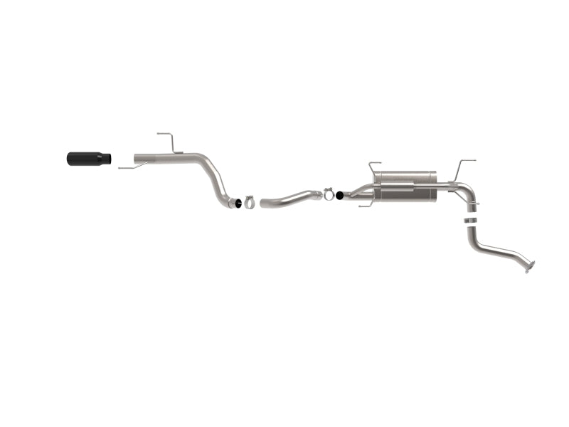 aFe 24-25 Toyota Land Cruiser 2-1/2in to 3in 304 SS Cat-Back Exhaust System w/ Black Tip - 49-36076-B
