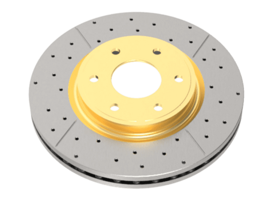 DBA 05-09 Land Rover LR3 V8 Front Street Drilled & Slotted Rotor - DBA2094X