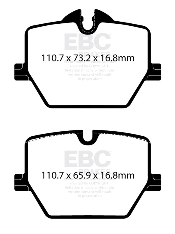 EBC 2019+ Toyota GR Supra (w/13.6in Rear Rotor) Redstuff Rear Brake Pads - DP32415C