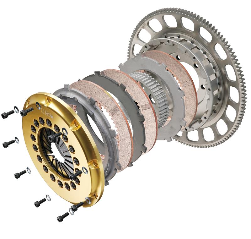 OS Giken Mitsubishi GTO (3000GT) Z16ATURBO R Series Triple Plate w/Floating Center Hub Clutch - MT091-CH5