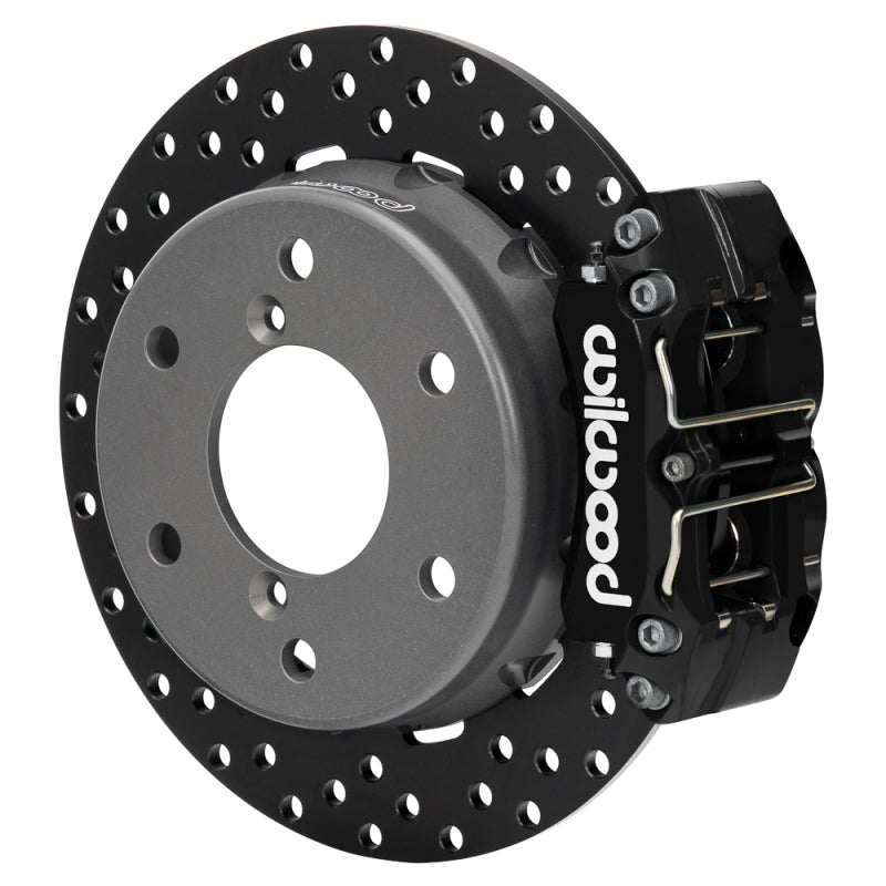 Wilwood 2024 Can Am Maverick Rear Brake Kit 11.60in Drilled - Black - 140-17947-D