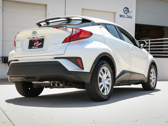 aFe Takeda 18-21 Toyota C-HR 2.0L 2.5in 304 Stainless Steel Cat-Back Exhaust w/ Polished Tip - 49-36044-P