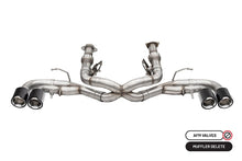 Load image into Gallery viewer, Corsa 2020-2025 Chevrolet Corvette C8 RWD 3in Track Cat-Back Delete Exhaust w/4.5in CF Polished Tips - 21104CF