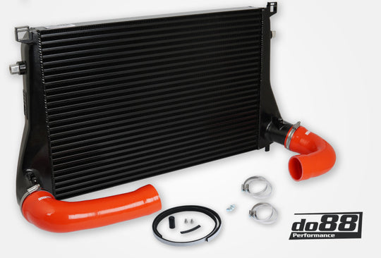 do88 Audi/Seat/Skoda/Volkswagen 1.8T/2.0T (MQB) Intercooler w/Red Hoses - ICM-300-R