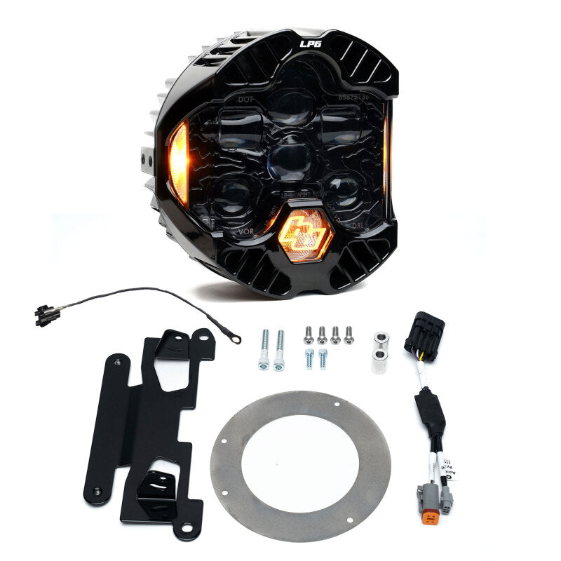 Baja Designs Harley D 22+ Low Rider ST -Cut In- DOT LP6 LED Headlight Kit DRL - Amber - 448322