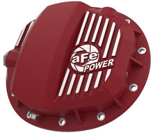 Load image into Gallery viewer, aFe Pro Series GMCH 9.5 Rear Diff Cover Red w/ Machined Fins 19-20 GM Silverado/Sierra 1500 - 46-71140R