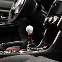 Load image into Gallery viewer, Cobb Subaru 6-Speed Weighted COBB Shift Knob - White (Incl. Both Red + Blk Collars) - 213360-W