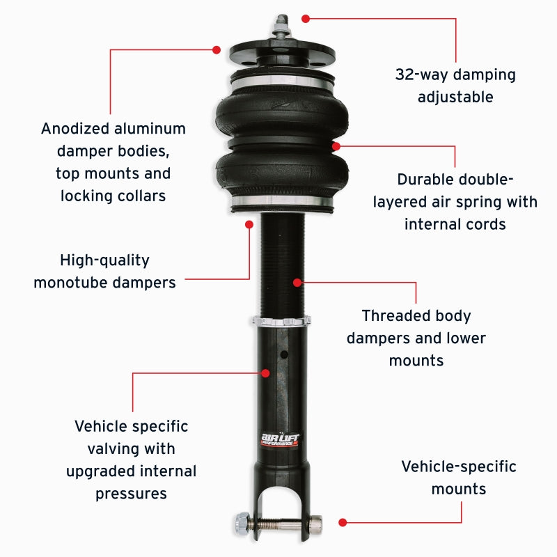 Air Lift 15-20 Acura TLX / 13-17 Honda Accord Rear Performance Air Suspension Kit - 76514