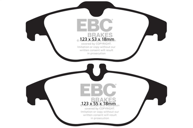 EBC 13-16 Mercedes-Benz GLK250 2.1 Twin TD Greenstuff Rear Brake Pads - DP62012