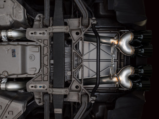 AWE Tuning 09-13 Chevrolet Corvette 6.2L Track Edition Axle-Back Exhaust w/ Diamond Black Tips - 3020-43662