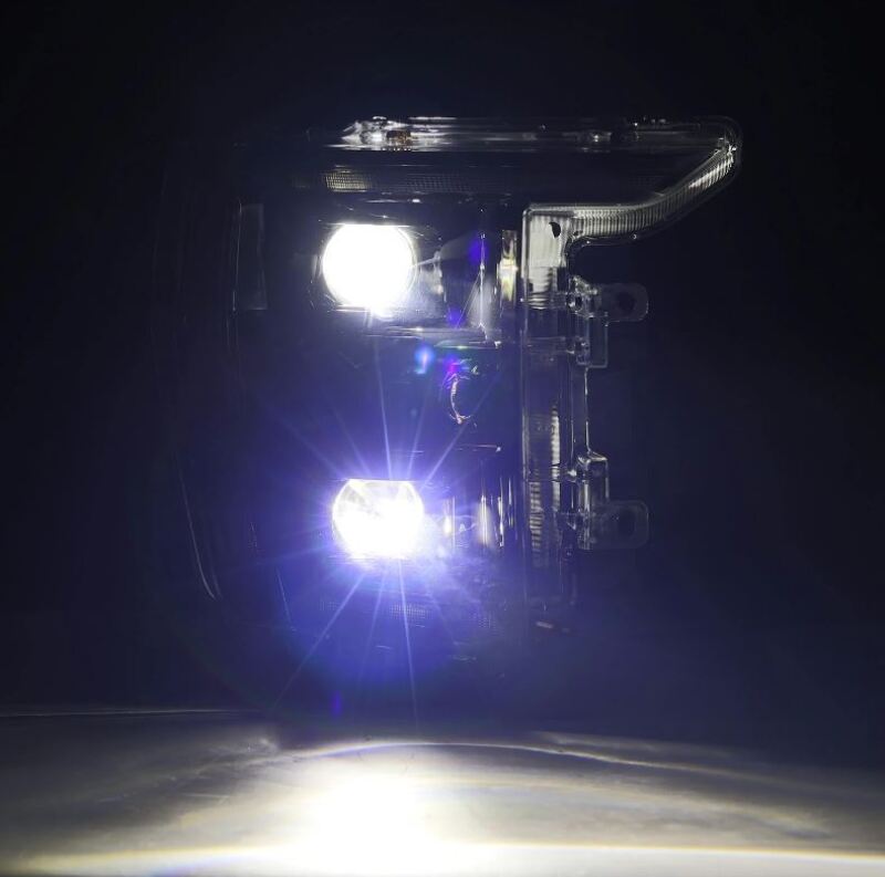 AlphaRex 21-22 Ford F150 Luxx-Series Projector Headlights Alpha-Black w/Activ Light/Seq Signal - 880169
