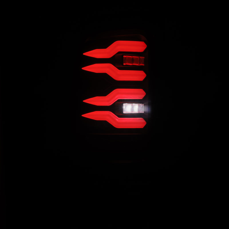 AlphaRex 94-01 Dodge Ram 1500/2500/3500 LUXX-Series LED Tail Lights - Black - 643002