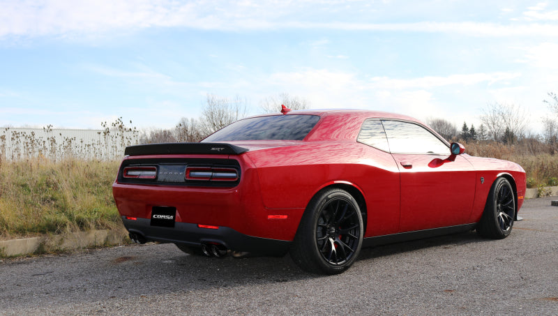 Corsa 2015-2023 Dodge Challenger Hellcat Dual Rear Exit Extreme Exhaust w/ 3.5in Black Tips - 14989BLK