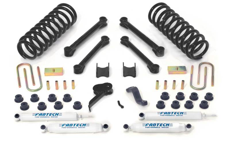 Fabtech 09-13 Dodge 2500/3500 4WD w/Diesel & Auto 4.5in Perf Sys w/Perf Shks - K3037