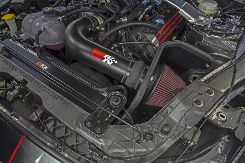 K&N 2016-2017 Ford Mustang Shelby 5.2L V8 Typhoon Cold Air Intake System - 69-3538TTK