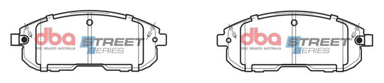DBA 03-05 Infiniti G35 AWD Street Series Front Brake Pads - DB1485SS