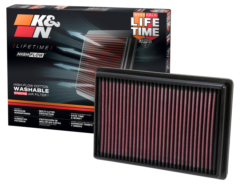 K&N 11-13 Chevrolet Aveo 1.2L/1.3L/1.4L/1.6L / 12-13 Sonic 1.4L/1.8L Replacement Air Filter - 33-2476