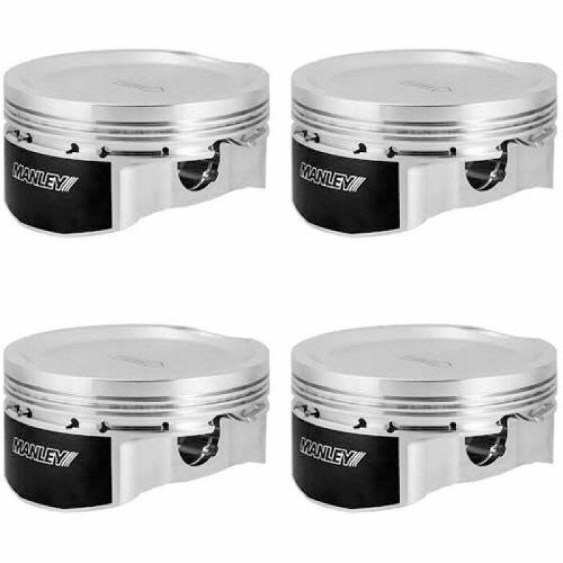 Manley Subaru EJ257 100.25mm Bore +.75mm Over Size Bore 8.5:1 CR Dish Piston Set with Rings - 612007C-4