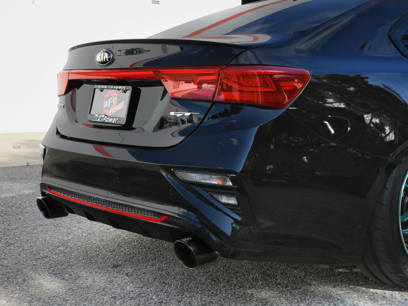 aFe 20-21 Kia Forte GT 1.6L 3in-2.5in 304 Stainless Steel Axle-Back Exhaust w/ Black Tips - 49-37037-B