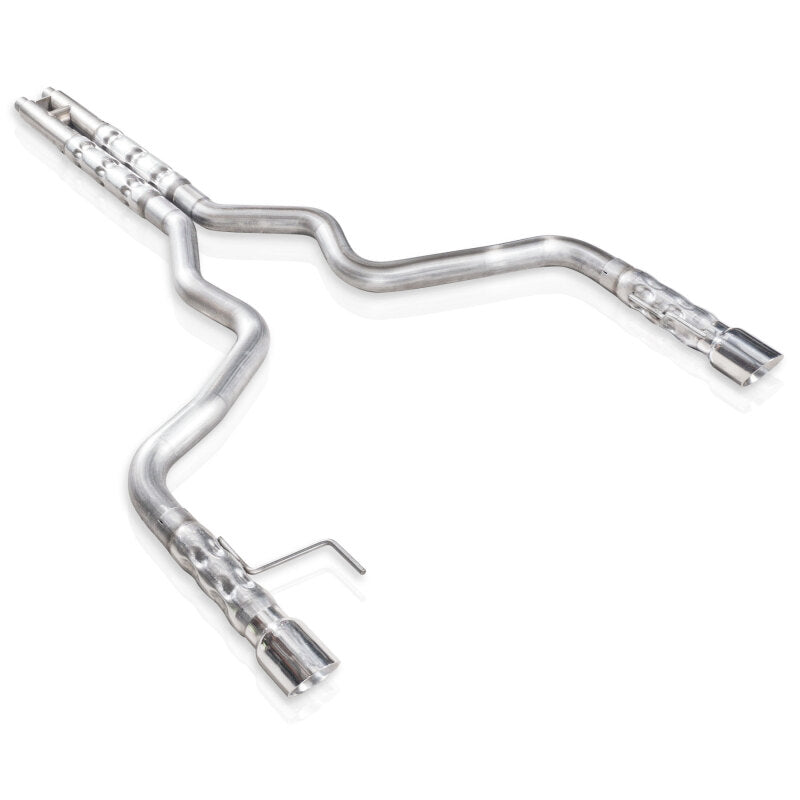 Stainless Works 2015-16 Mustang GT 3in Catback H-Pipe Retro Chambered Mufflers 2-1/2in Cores - M15CB