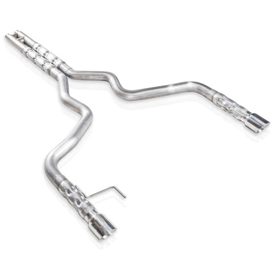 Stainless Works 2015-16 Mustang GT 3in Catback H-Pipe Retro Chambered Mufflers 2-1/2in Cores - M15CB
