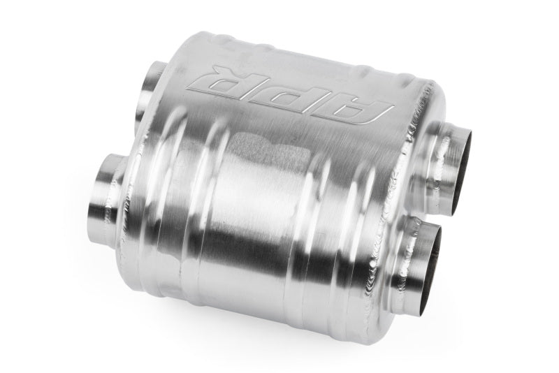 APR Premium Sound Absorption Muffler - Dual 63.5mm (2.5in) - Oval Body 220mm x 169mm x 211mm - MUH0010