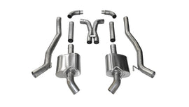 Corsa 2011-2013 Chevrolet Camaro SS 6.2L V8 Manual Xtreme 3in Cat-Back (No Tips Uses Factory Bezels) - 14976