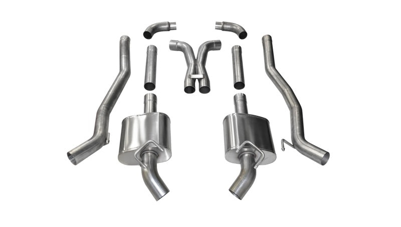 Corsa 2011-2013 Chevrolet Camaro SS 6.2L V8 Manual Xtreme 3in Cat-Back (No Tips Uses Factory Bezels) - 14976
