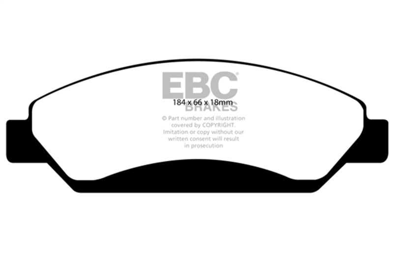 EBC 07 Cadillac Escalade 6.2 2WD Extra Duty Front Brake Pads - ED91742